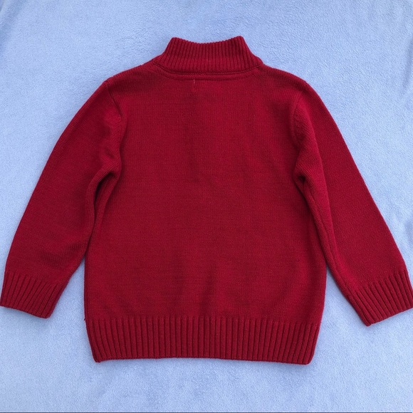 Thoughskins Boys Argyle Quarter Zip Sweater - Picture 3 of 6